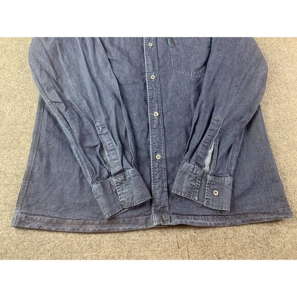 Paul Smith Jeans Mens 100% Cotton Long Sleeve Button Up Shirt Size M Blue - Picture 3 of 10